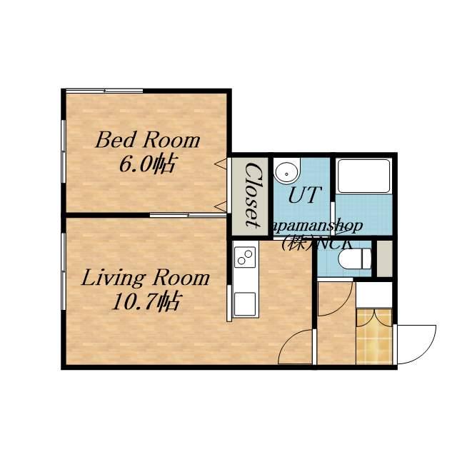 DOLCE VITA(1LDK/3階)の間取り写真