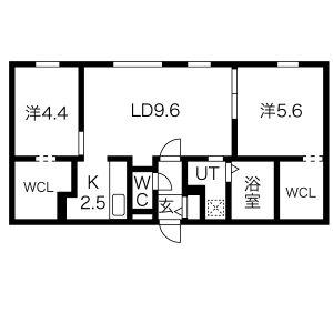 LIVEASE YAMANOTE(2LDK/2階)の間取り写真