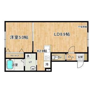 プリマステラ(1LDK/1階)の間取り写真