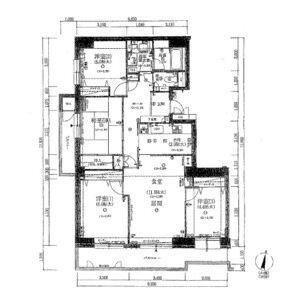 ラポールえるむの杜B棟(3LDK/2階)の間取り写真