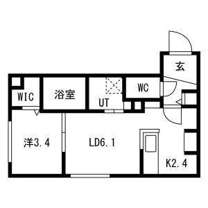 PARTENZA(1LDK/3階)の間取り写真