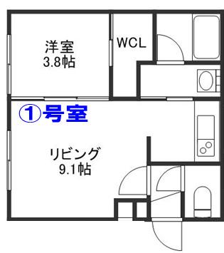 RAVELLO N2 A(1LDK/4階)の間取り写真