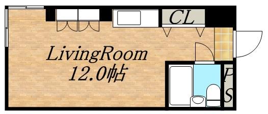 カサウィスタリア(ワンルーム/11階)の間取り写真