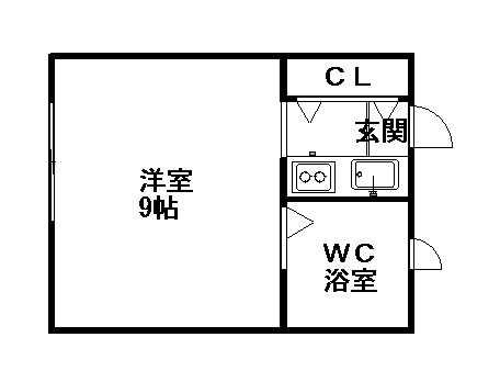 エクセレントハウス126(1K/3階)の間取り写真