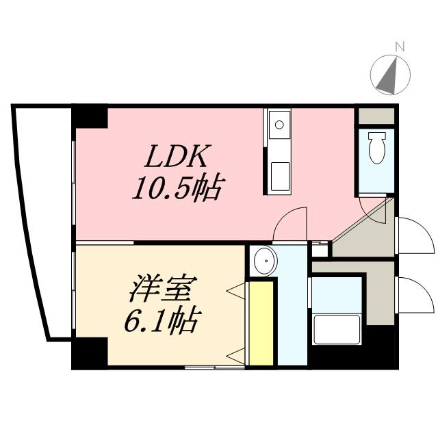 ブレッシング札幌中央(1LDK/5階)の間取り写真