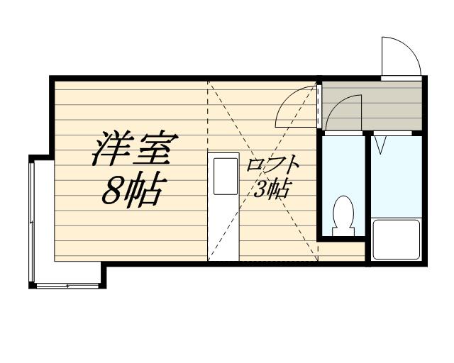 ライフステージ北大西(ワンルーム/2階)の間取り写真