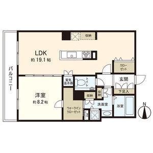 ザ・サッポロレジデンス(1LDK/10階)の間取り写真