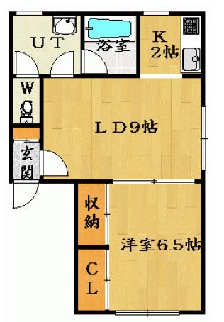 ラメール西線8条(1LDK/1階)の間取り写真