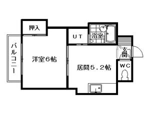 ルイーズSAPPORO(1DK/4階)の間取り写真