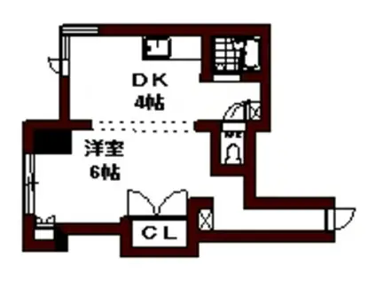 エンドレス三井南5条Ⅰ(1DK/8階)の間取り写真