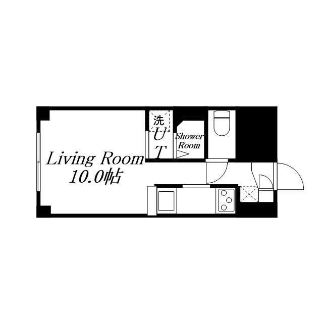 全国ビルニューオリンピア(ワンルーム/6階)の間取り写真