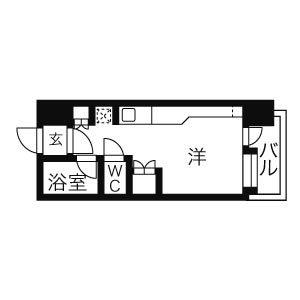 サンシャインシティー21(ワンルーム/5階)の間取り写真