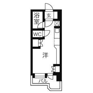 サンシャインシティー21(ワンルーム/8階)の間取り写真