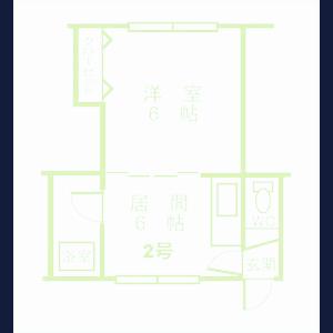 セ・ザンヌ13(1DK/1階)の間取り写真