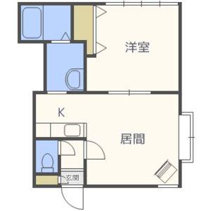 セラヴィー138(1LDK/2階)の間取り写真