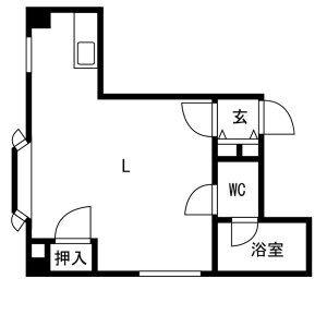 アーバンコート812(ワンルーム/2階)の間取り写真