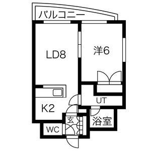 FEEL(1LDK/3階)の間取り写真