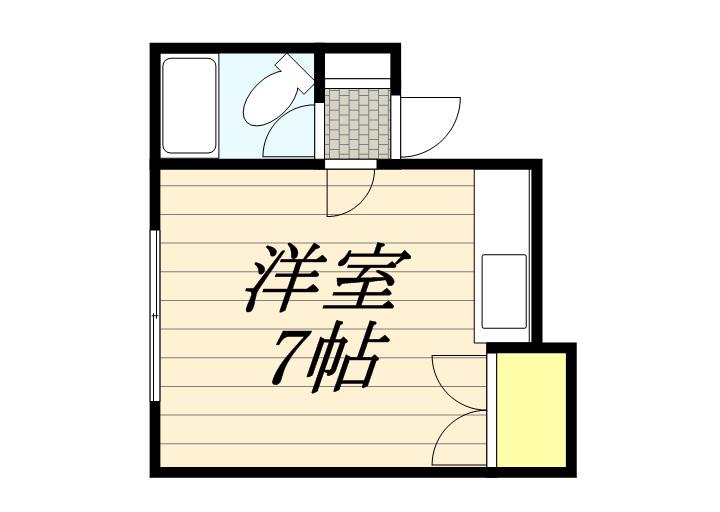 グランドール円山(ワンルーム/1階)の間取り写真