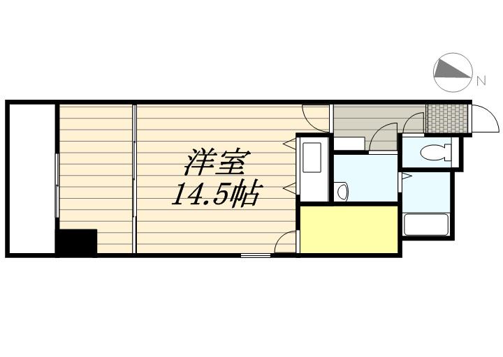 カサトレス(1LDK/10階)の間取り写真
