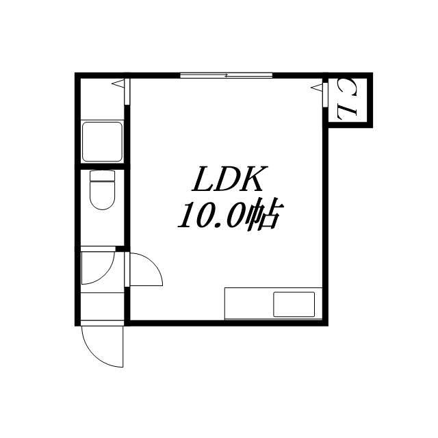 フローレンスハイツ(ワンルーム/2階)の間取り写真