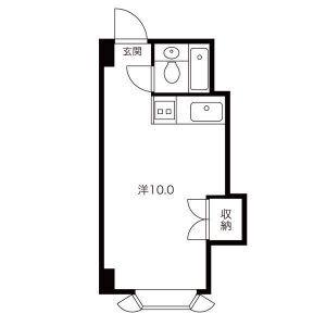 グレイシャス幌彩(ワンルーム/3階)の間取り写真