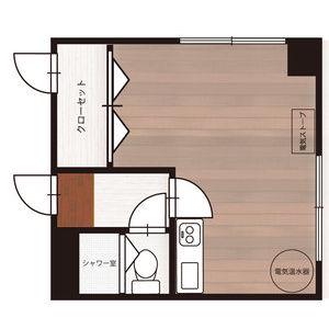 ロードサイド24(1DK/3階)の間取り写真