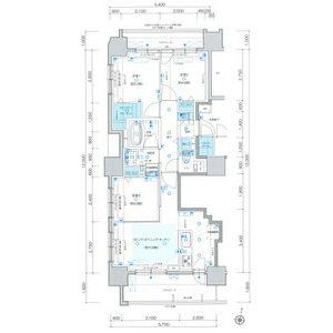 プレシス知事公館前ウエスト(3LDK/14階)の間取り写真