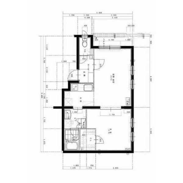ステラ円山北町(1LDK/1階)の間取り写真