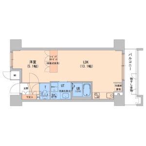 エナコート知事公館前(1LDK/6階)の間取り写真