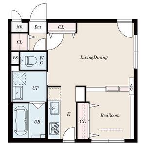 プロヴィデンスS5(1LDK/2階)の間取り写真