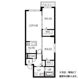 GATO ASSORTI(2LDK/3階)の間取り写真