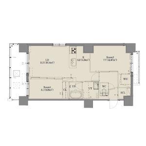 ジラフ大通西15プレミア(2LDK/10階)の間取り写真