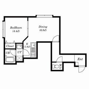 KN南8条(1DK/3階)の間取り写真
