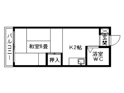 第81松井ビル(ワンルーム/11階)の間取り写真