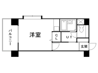 パークレジデンス(ワンルーム/4階)の間取り写真