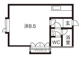 文京台レジデンス1(ワンルーム/1階)の間取り写真