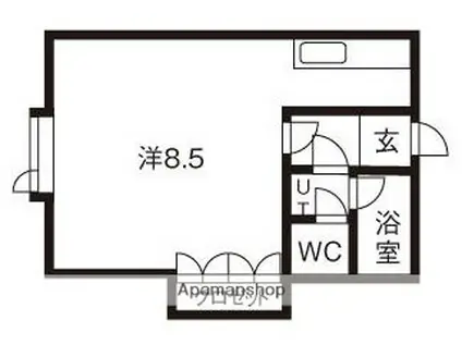 文京台レジデンス1(ワンルーム/1階)の間取り写真