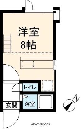 プチメゾン文京台(ワンルーム/2階)の間取り写真