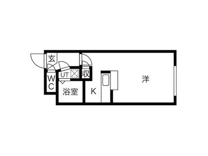 アムール文京台(1K/4階)の間取り写真