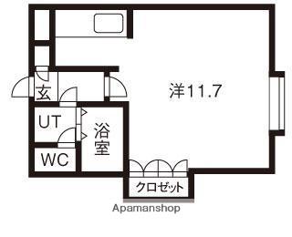 文京台レジデンス2(ワンルーム/3階)の間取り写真