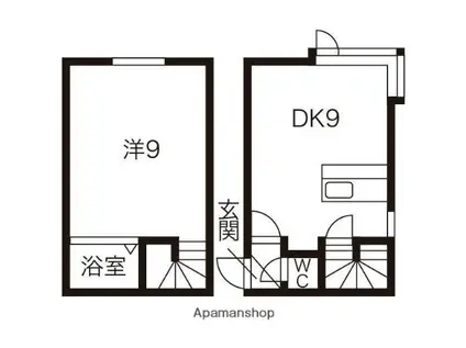 AMS文京台南町19B(1DK/1階)の間取り写真