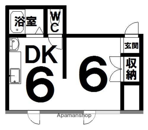 エコハイツ161(1DK/2階)の間取り写真