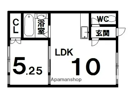 エスポワールIMⅤ(1LDK/1階)の間取り写真
