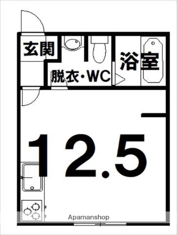 根室本線 御影駅(北海道) 徒歩18分 1階建 築5年(ワンルーム)の間取り写真