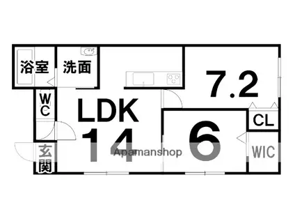 NATURALⅡ(2LDK/3階)の間取り写真