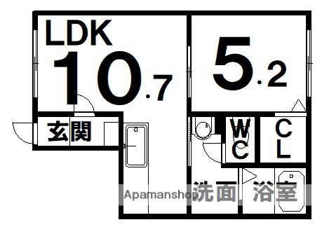 ビジネス・Ⅰ(1LDK/1階)の間取り写真