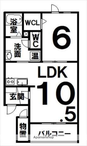 KIRARI1(1LDK/3階)の間取り写真
