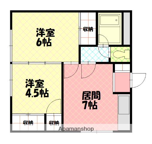 中村アパート(2DK/1階)の間取り写真