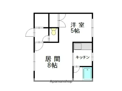 コートハウス愛宕A棟(1LDK/2階)の間取り写真