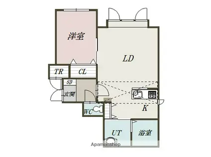 リュミエ(1LDK/2階)の間取り写真